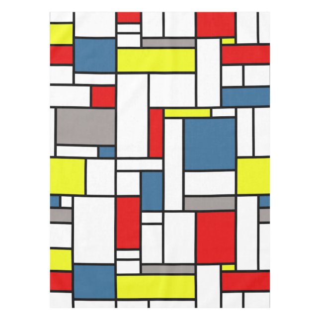 Mondrian style design tablecloth (Front)