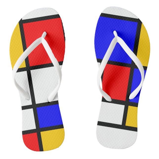 Mondrian style jandals (Footbed)