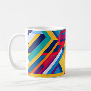 Mondrian Style Modern Abstract art work Coffee Mug