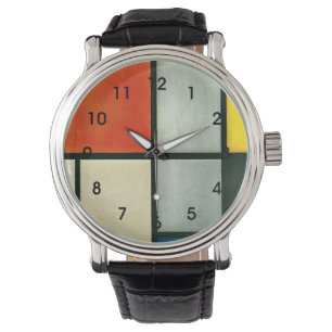 Mondrian - Tableau 3 with Orange-Red, Yellow... Watch