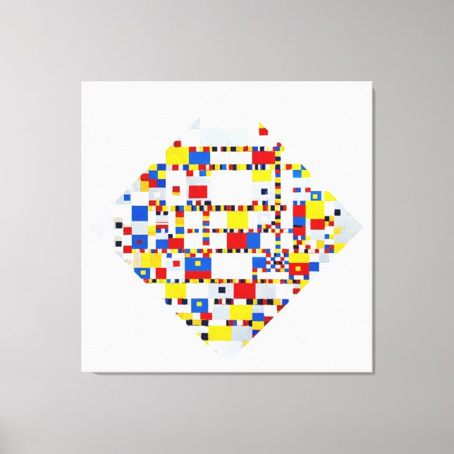  MONDRIAN - VICTORY BOOGIE WOOGIE - 1942-1944 -  CANVAS PRINT (Front)