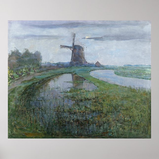 Mondrian's Oostzijdse Mill Poster (Front)