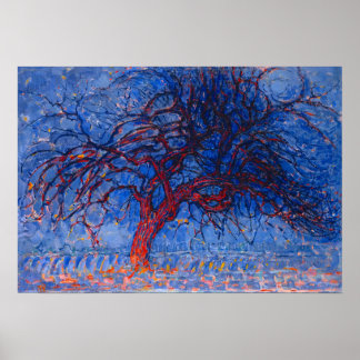 Mondrian's The Red Tree Poster