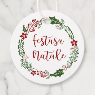 Monégasque Monaco Merry Christmas, Custom Favour Tags