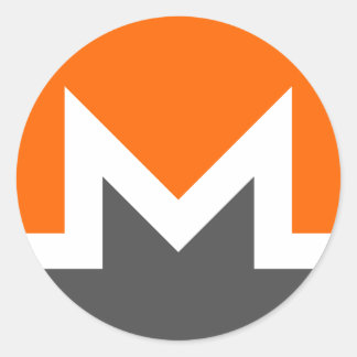 Monero Cryptocurrency Logo Classic Round Sticker