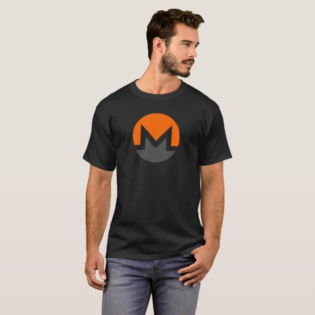 Monero Logo Symbol Cryptocurrency Coin T-Shirt (Front Full)