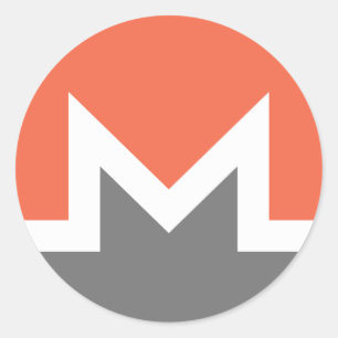Monero (xmr) classic round sticker