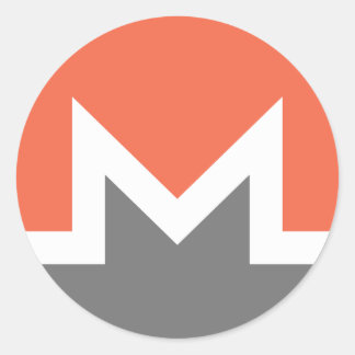 Monero (xmr) classic round sticker