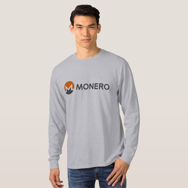 Monero (XMR) Coin Long Sleeve T-shirt (Front Full)
