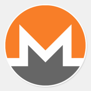 Monero XMR Cryptocurrency Round Small Stickers
