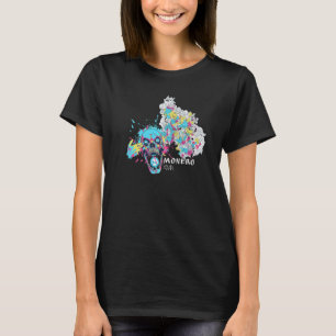 Monero Xmr Mind Blown Crypto Skull Art Cryptocurre T-Shirt