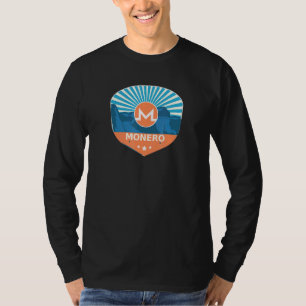 Monero Xmr Mountain Sunset Crypto Currency Sunrise T-Shirt