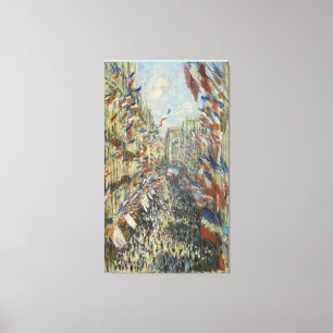 Monet 1878 The Rue Montorgueil in Paris Canvas Print