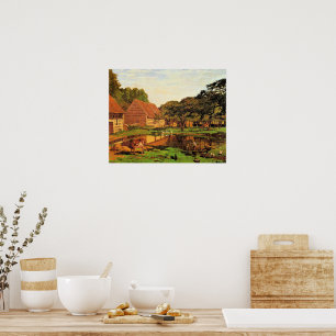 Monet - A Farmyard in Normandy, Poster