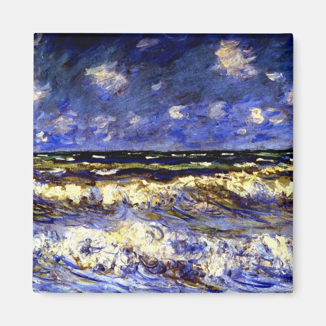 Monet - A Stormy Sea Magnet (Front)