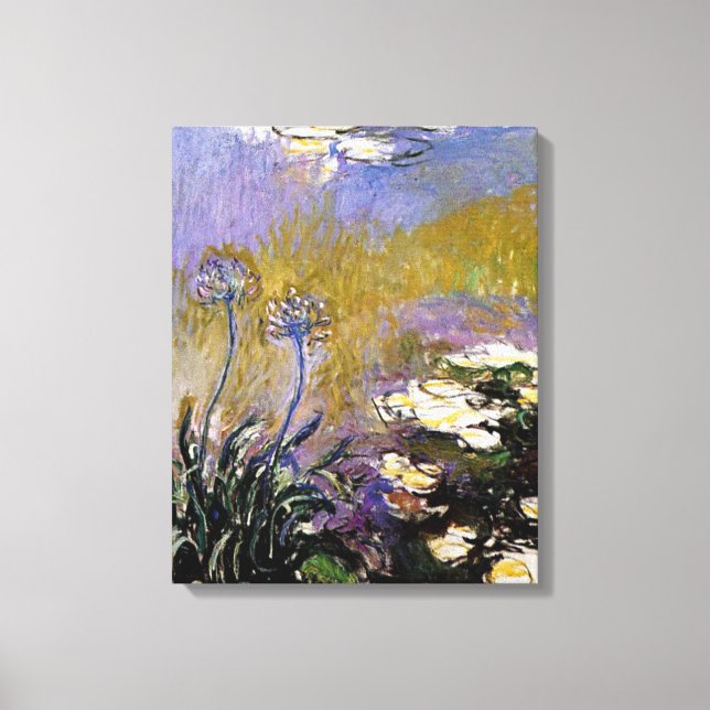 Monet - Agapanthus, 1914-1917 Canvas Print (Front)