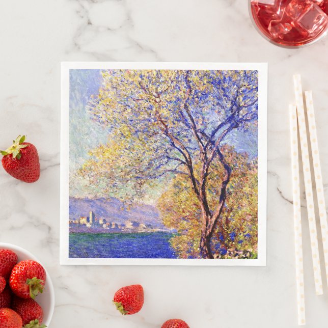 Monet - Antibes Seen from the Salis Gardens,  Napkin (Insitu)