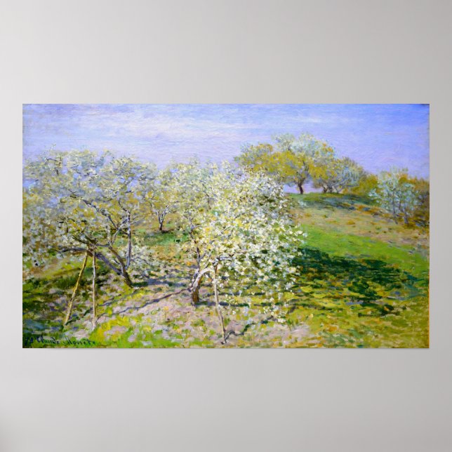 Monet - Apple Trees In Bloom 1873 Poster (Front)