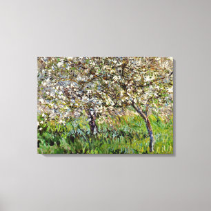 Monet - Apple Trees in Bloom Canvas Print