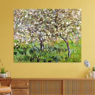 Monet - Apple Trees in Bloom Canvas Print