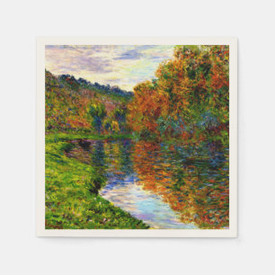 Monet - Arm of the Jeufosse, Autumn, Napkin