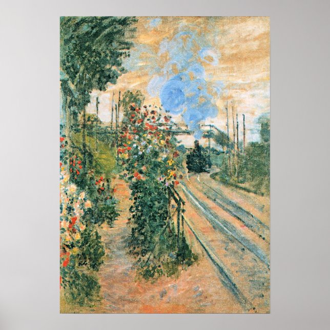 Monet - Arriving at Montegeron Poster (Front)