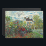 Monet - Artist's Garden Argenteuil Magnetic Card<br><div class="desc">The Artist's Garden in Argenteuil / A Corner of the Garden with Dahlias - Claude Monet,  Oil on Canvas,  1873</div>