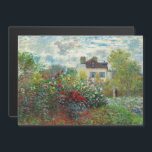 Monet - Artist's Garden Argenteuil Magnetic Card<br><div class="desc">The Artist's Garden in Argenteuil / A Corner of the Garden with Dahlias - Claude Monet,  Oil on Canvas,  1873</div>