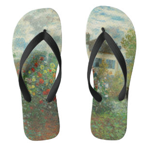 Monet Artists Garden in Argenteuil Painting Jandals