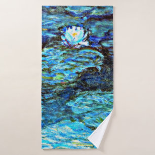 Monet - Blue Water Lilies Bath Towel