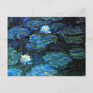 Monet - Blue Water Lilies Postcard