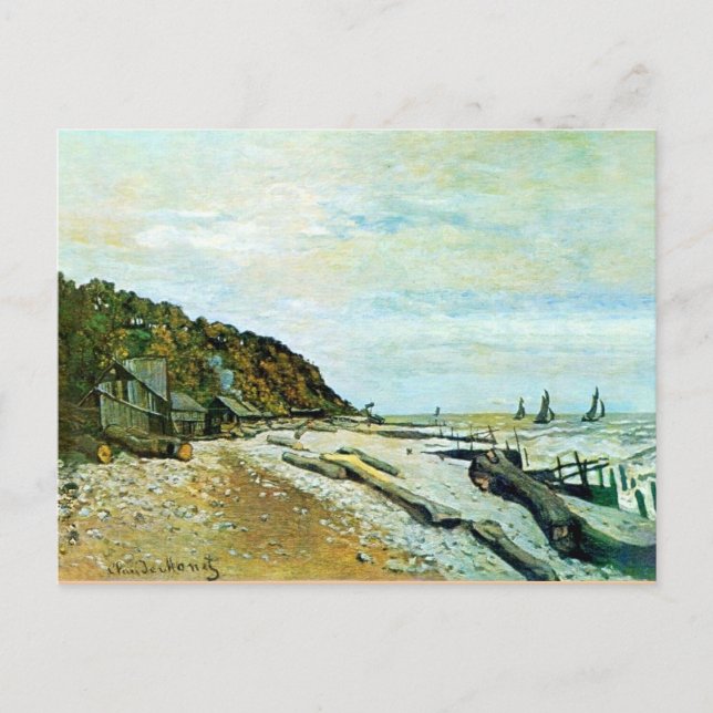 Monet - Boatyard Near Honfleur Postcard (Front)