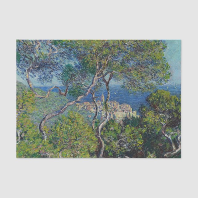 Monet Bordighera Italy Landscape Painting Tissue Paper (Front)