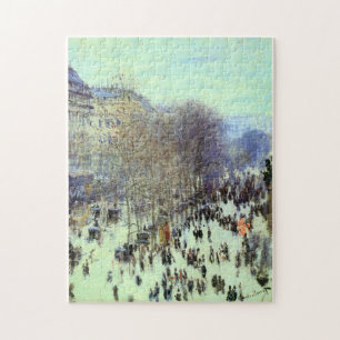 Monet Boulevard de Capucines Fine Art Jigsaw Puzzle