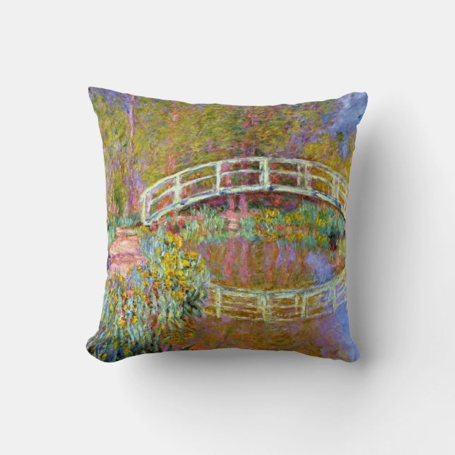 Monet - Bridge in Monet's Garden Cushion (Front)