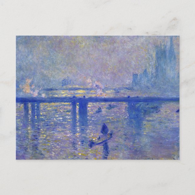 Monet Charing Cross Bridge Postcard (Front)
