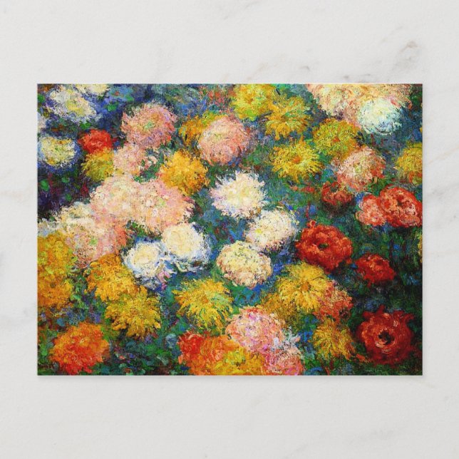 Monet - Chrysanthemums, 1897 Postcard (Front)
