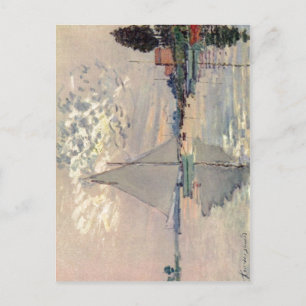 Monet, Claude Segelboot in Le-Petit-Gennevilliers  Postcard