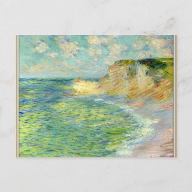 Monet - Cliffs at Amont Postcard (Front)