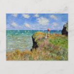 Monet - Clifftop Walk at Pourville Postcard<br><div class="desc">Famous painting by Claude Monet,  Clifftop Walk at Pourville.</div>