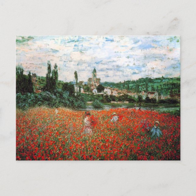 Monet Field of Red Poppies Postcard (Front)