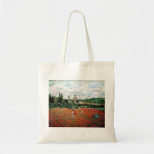 Monet Field of Red Poppies Tote Bag