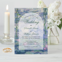 Monet Floral Arch Elegant Wedding Water Lilies 