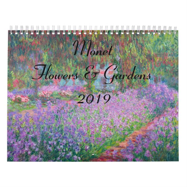Monet Flower and Gardens 2019 Calendar (Cover)