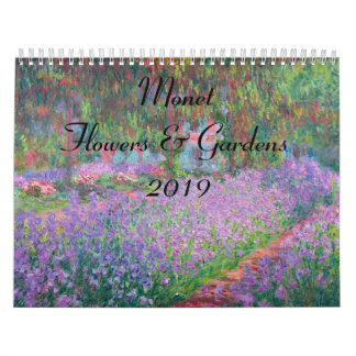Monet Flower and Gardens 2019 Calendar