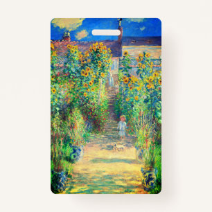Monet Flower Garden ID Badge