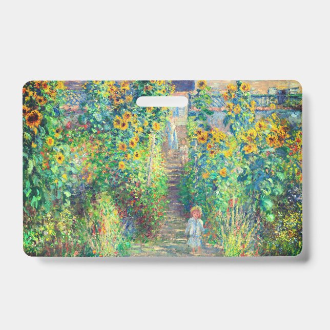 Monet Flower Garden ID Badge (Front)