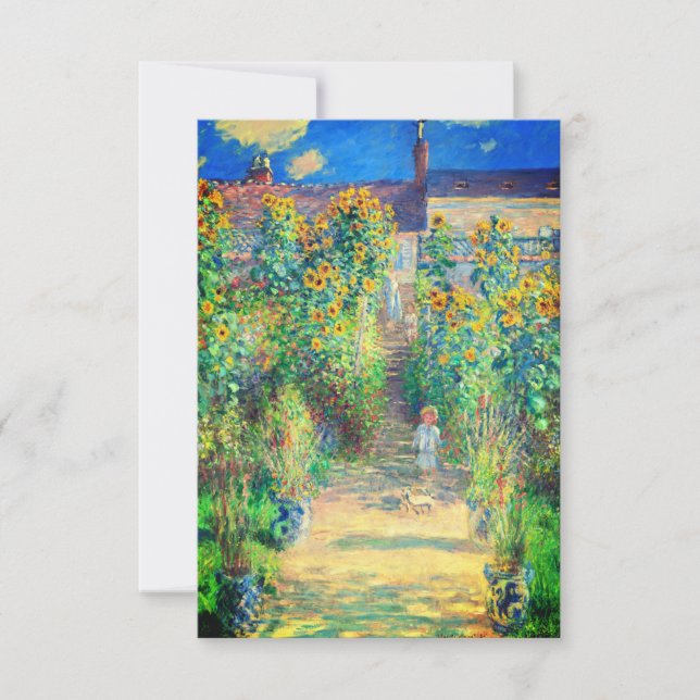 Monet Flower Garden Save The Date (Front)