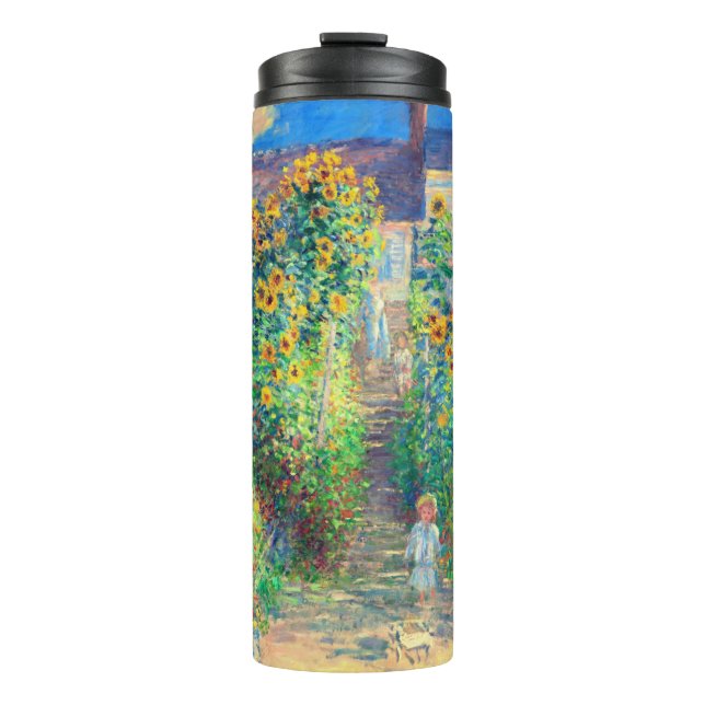Monet Flower Garden Thermal Tumbler (Front)
