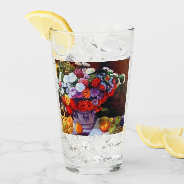 Monet Flowers and Fruit Glass (Front Ice)